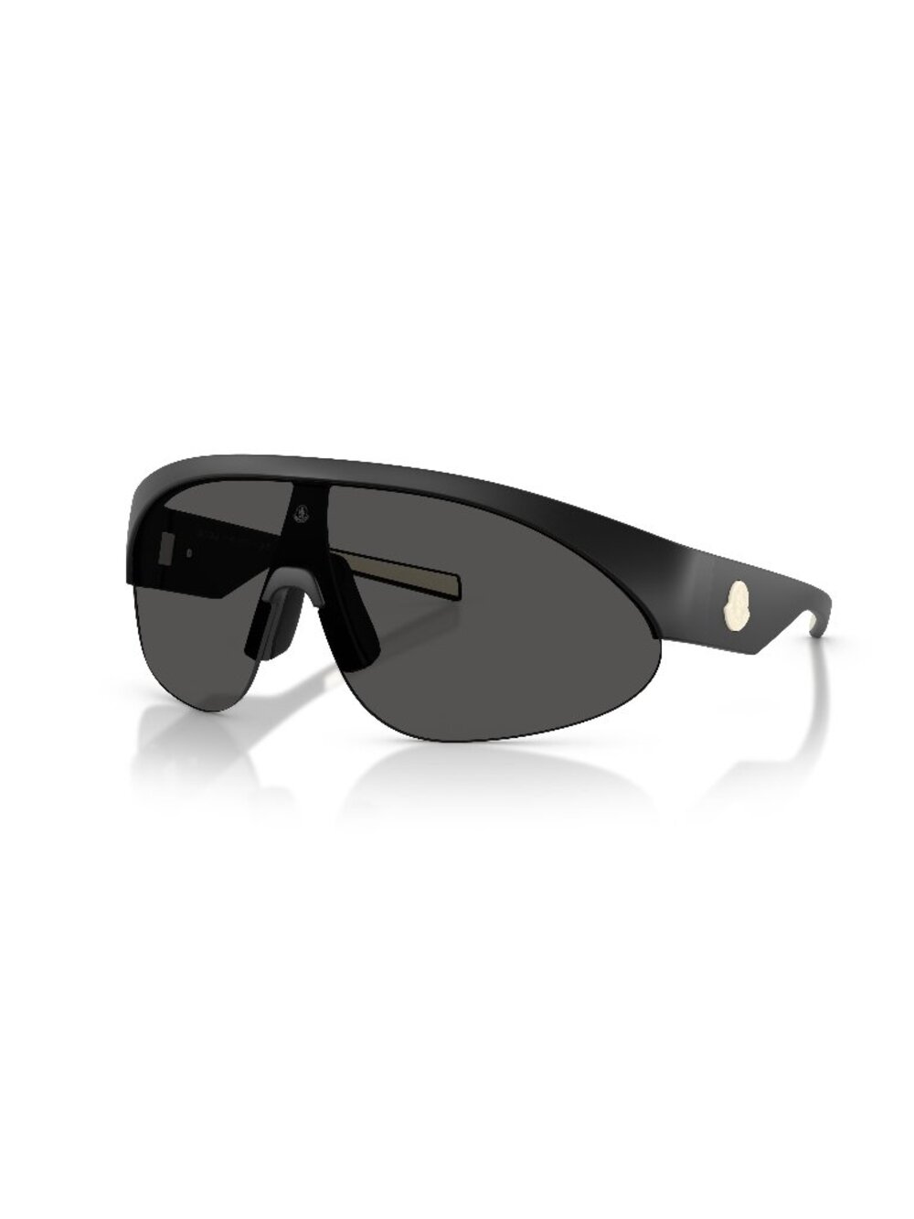 New Moncler Unisex Sunglasses Black Grey Lens Injected Frame ME8019U MYRR 500687